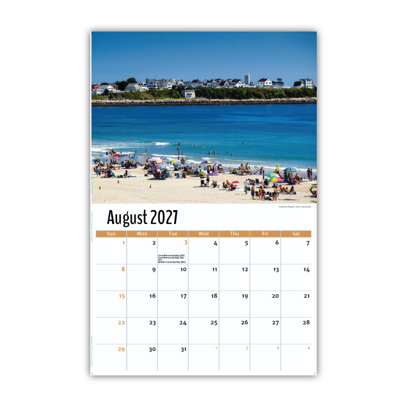 2027 Wall Calendar - Scenes of New England