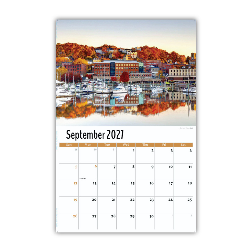2027 Wall Calendar - Scenes of New England