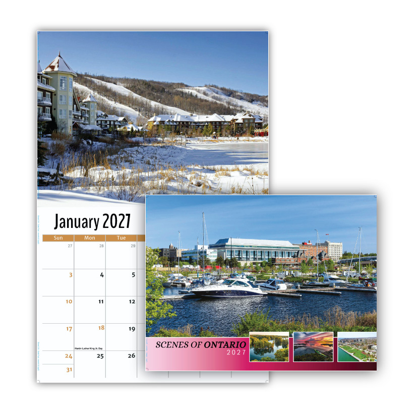 2027 Wall Calendar - Scenes of Ontario