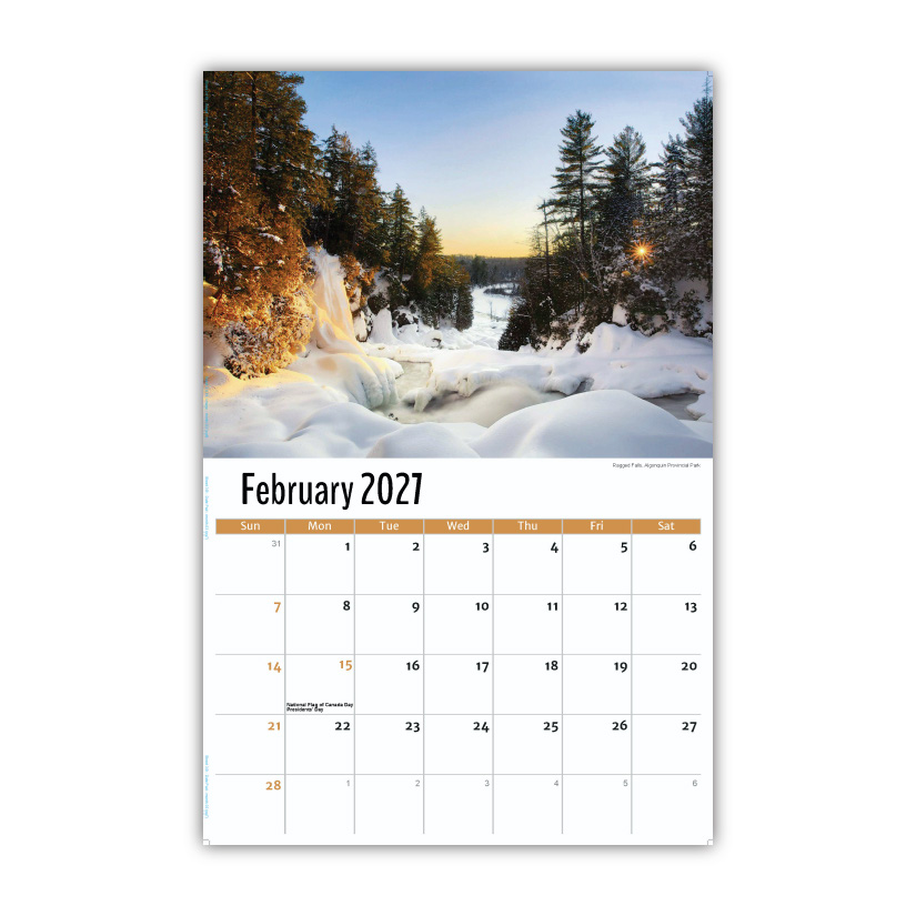 2027 Wall Calendar - Scenes of Ontario