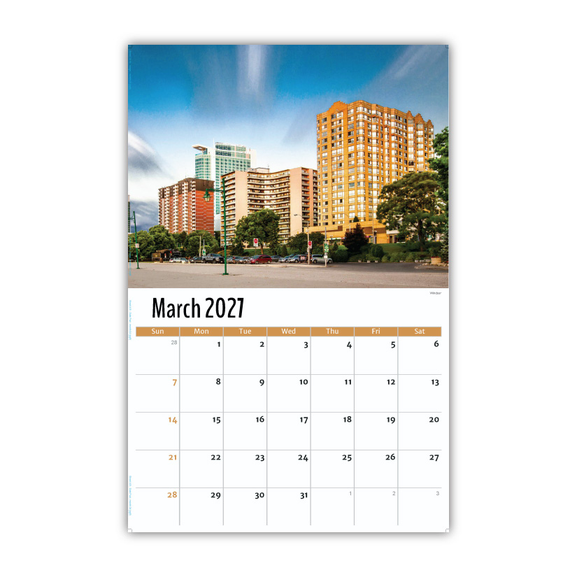 2027 Wall Calendar - Scenes of Ontario