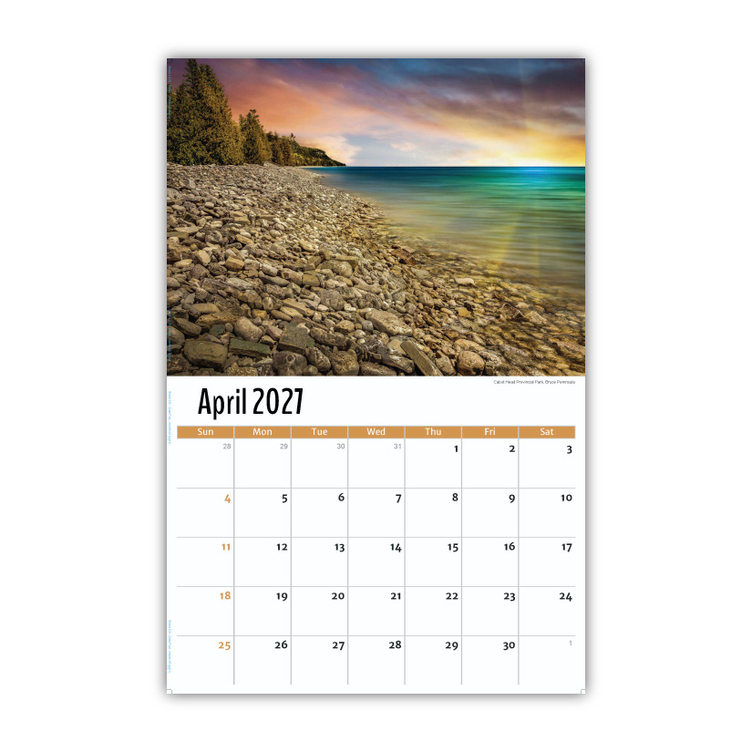 2027 Wall Calendar - Scenes of Ontario