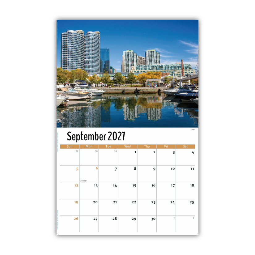 2027 Wall Calendar - Scenes of Ontario