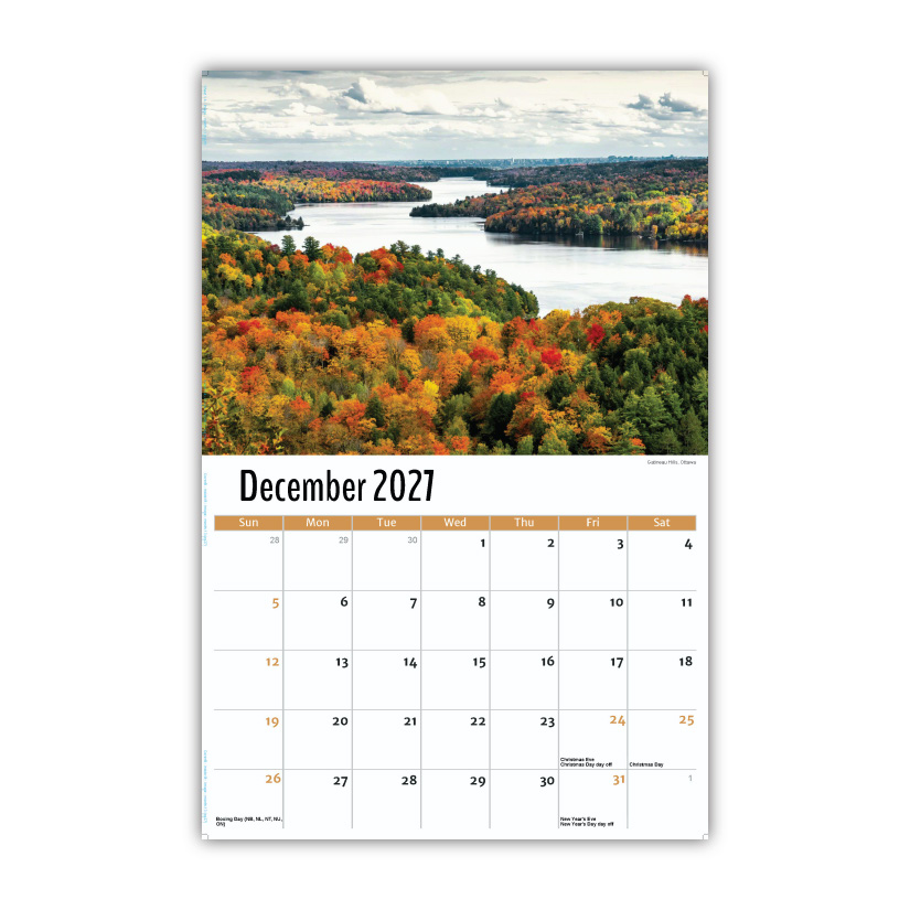 2027 Wall Calendar - Scenes of Ontario