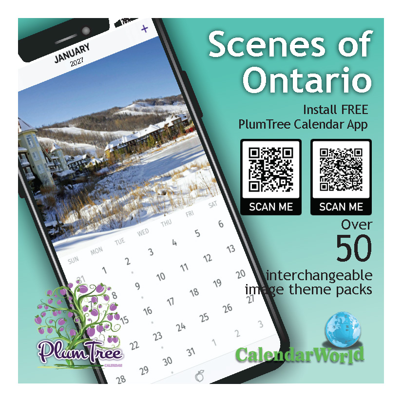 2027 Wall Calendar - Scenes of Ontario