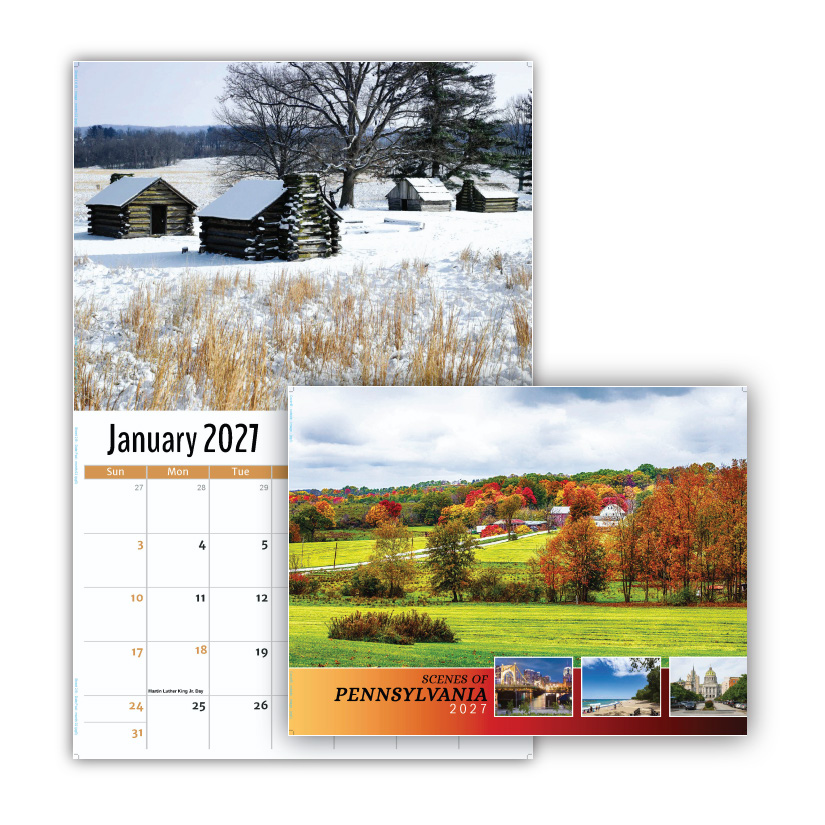 2027 Wall Calendar - Scenes of Pennsylvania
