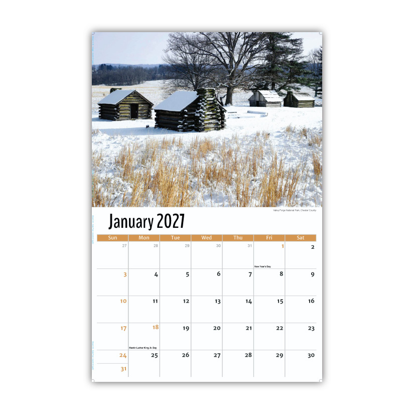 2027 Wall Calendar - Scenes of Pennsylvania