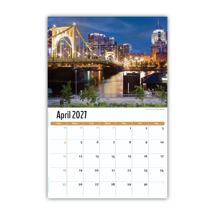 2027 Wall Calendar - Scenes of Pennsylvania