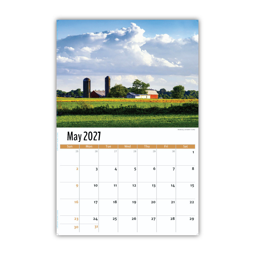 2027 Wall Calendar - Scenes of Pennsylvania