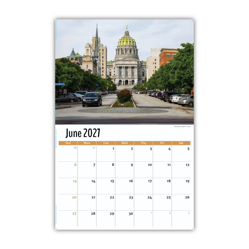 2027 Wall Calendar - Scenes of Pennsylvania