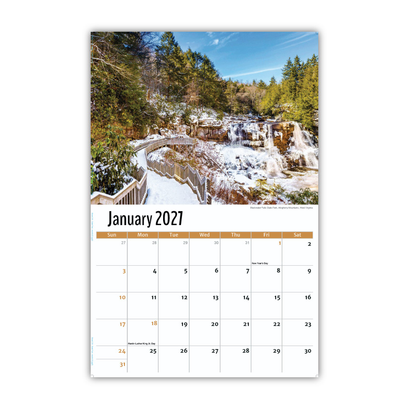 2027 Wall Calendar - Scenes of Southeast USA