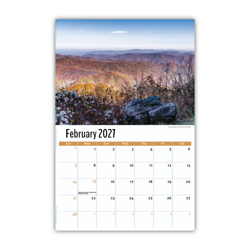 2027 Wall Calendar - Scenes of Southeast USA