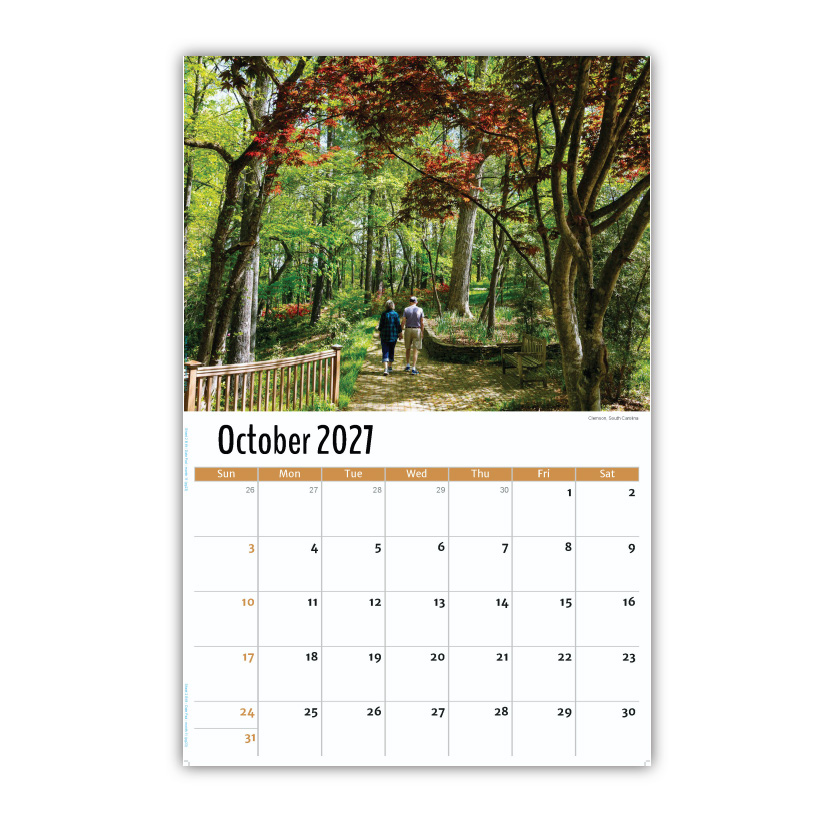 2027 Wall Calendar - Scenes of Southeast USA