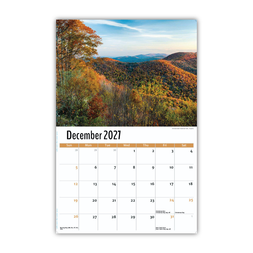 2027 Wall Calendar - Scenes of Southeast USA