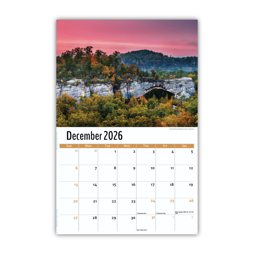 2027 Wall Calendar - Scenes of Southeast USA