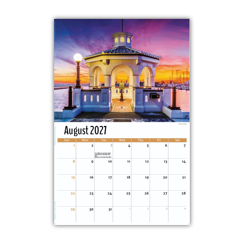 2027 Wall Calendar - Scenes of Texas