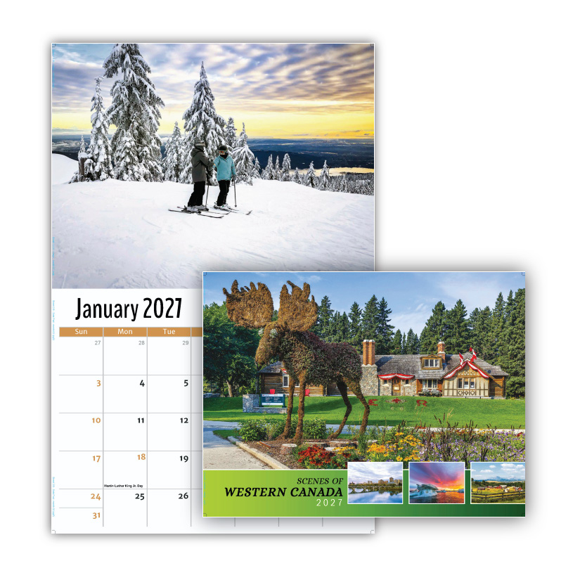 2027 Wall Calendar - Scenes of Western Canada