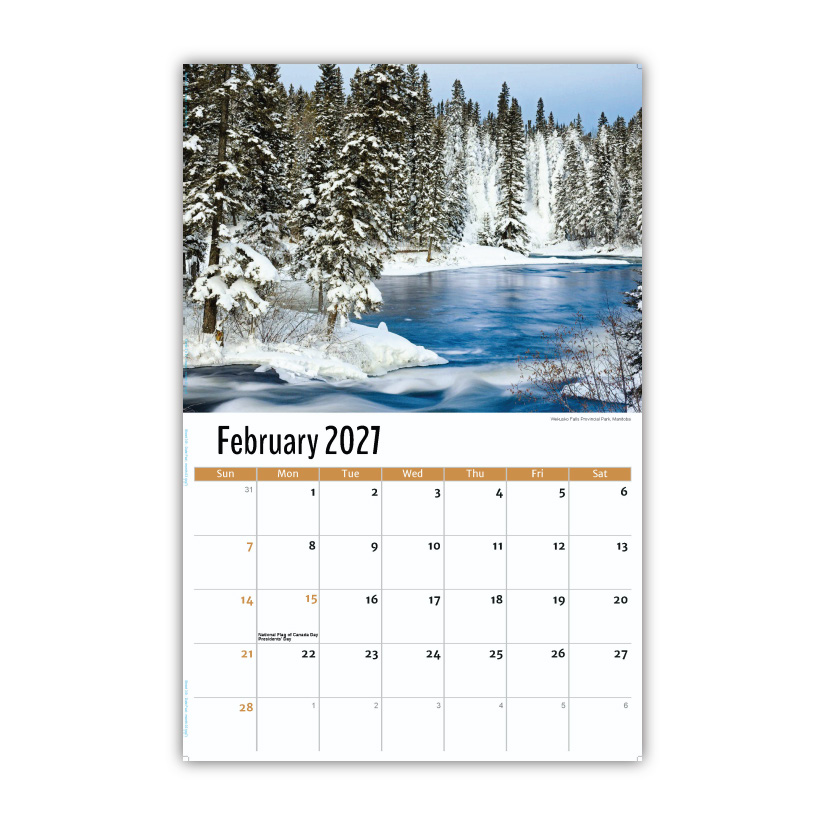2027 Wall Calendar - Scenes of Western Canada