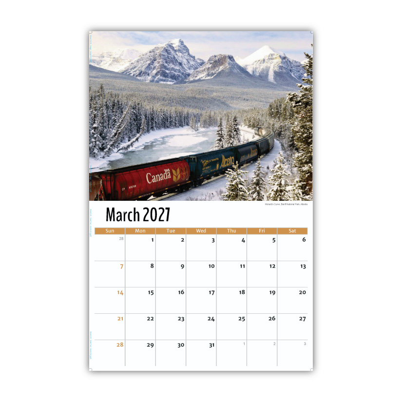 2027 Wall Calendar - Scenes of Western Canada