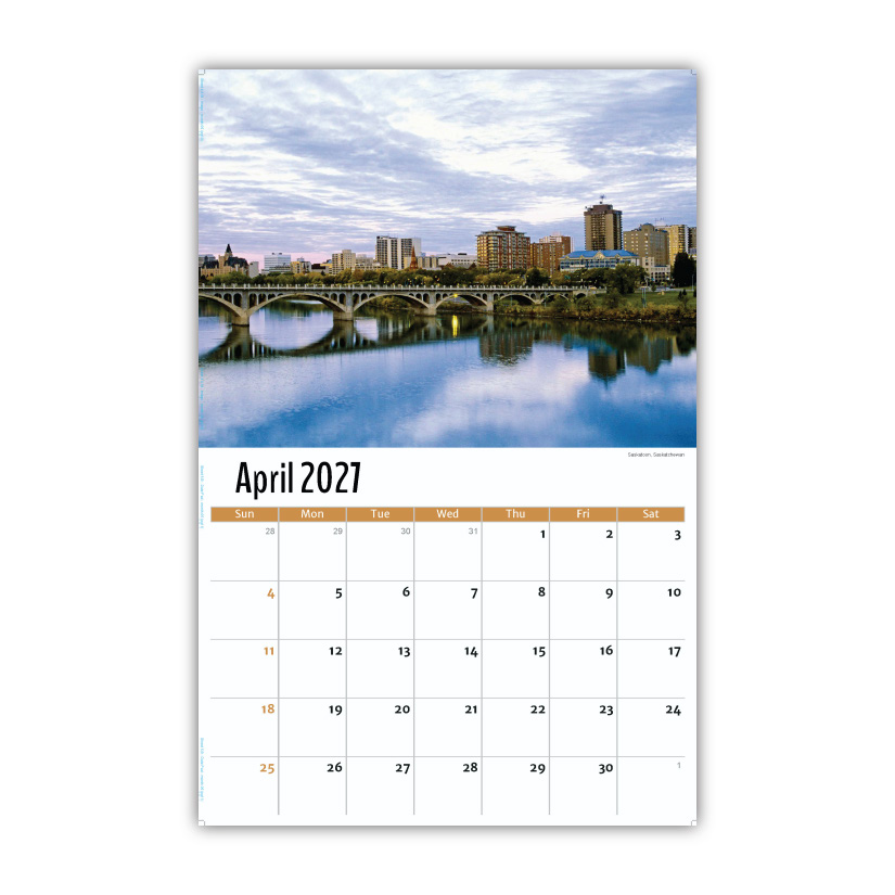 2027 Wall Calendar - Scenes of Western Canada