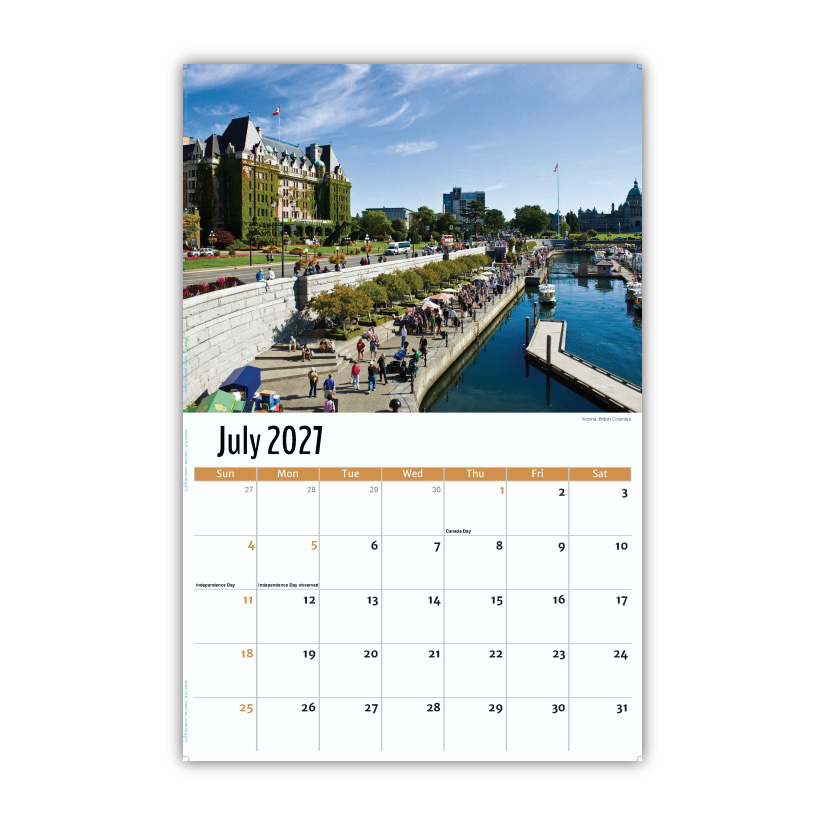 2027 Wall Calendar - Scenes of Western Canada