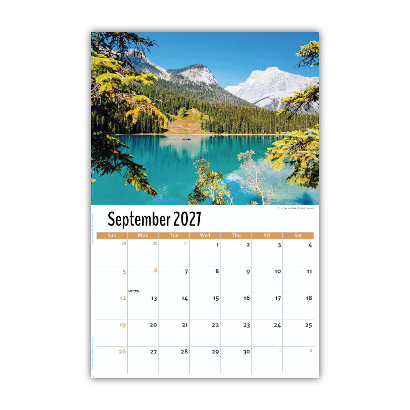 2027 Wall Calendar - Scenes of Western Canada