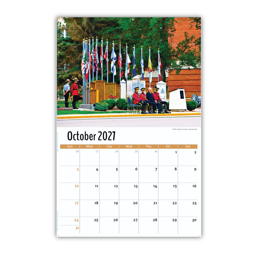 2027 Wall Calendar - Scenes of Western Canada