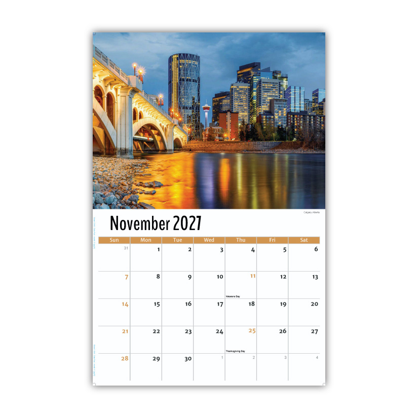 2027 Wall Calendar - Scenes of Western Canada