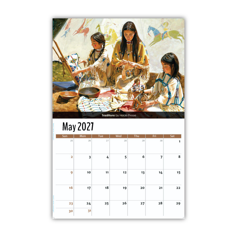 2027 Wall Calendar - Spirit of the West - Old West Art