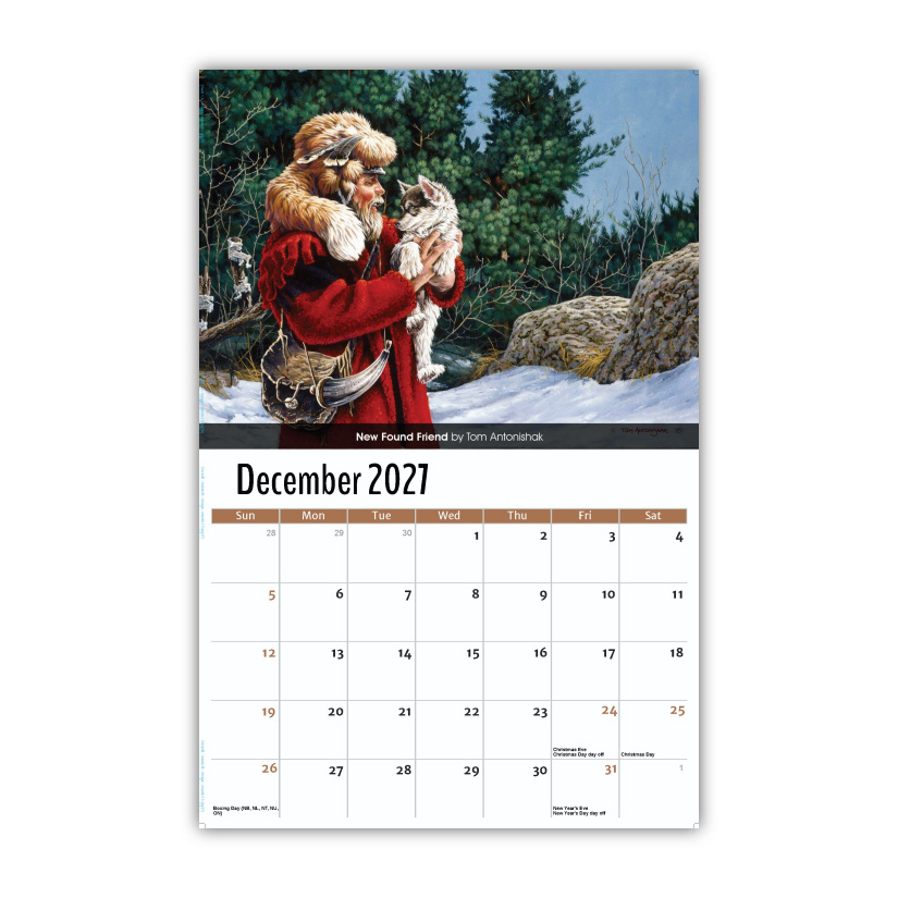2027 Wall Calendar - Spirit of the West - Old West Art
