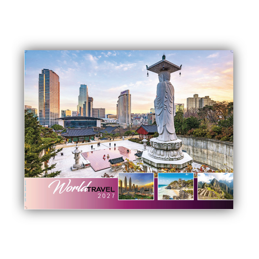 2027 Wall Calendar - World Travel Destinations