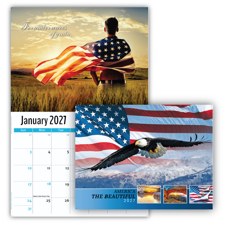 2027 America the Beautiful wall calendar
