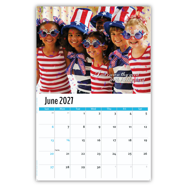 2027 America the Beautiful wall calendar