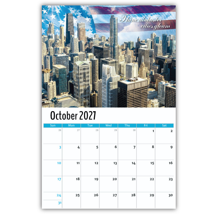 2027 America the Beautiful wall calendar