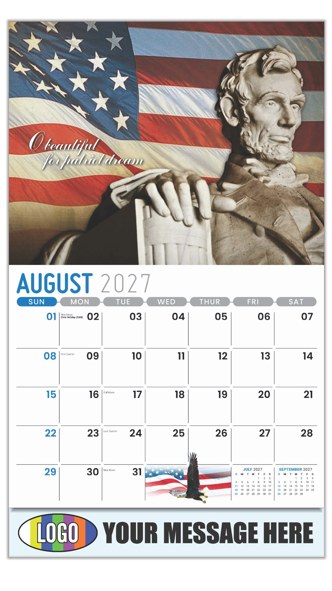 2027 America the Beautiful Business Promotional Calendar