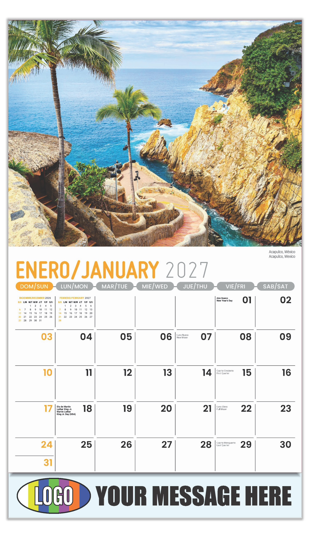 2027 Beauty of Latin America Business Promotional Calendar