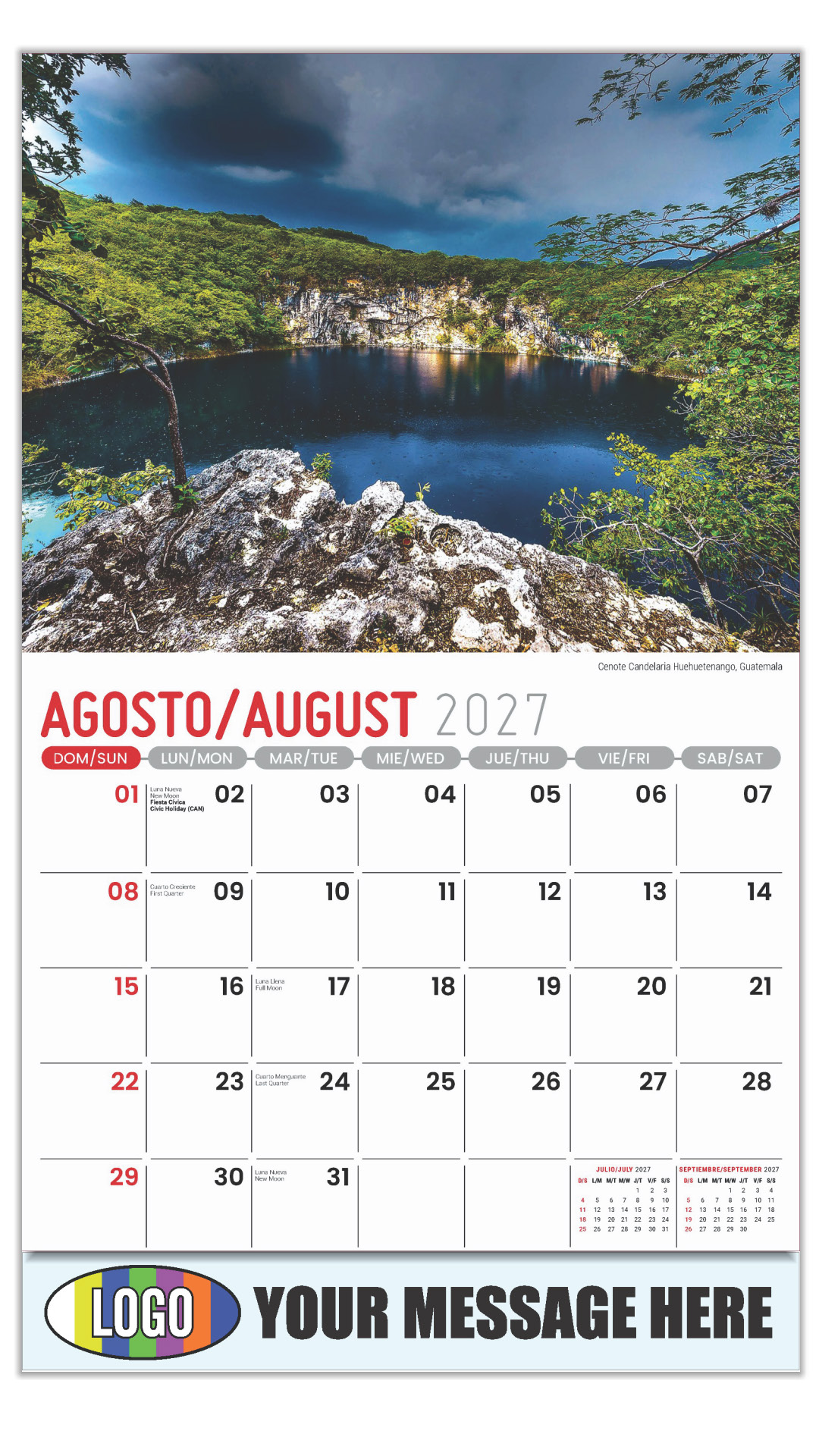 2027 Beauty of Latin America Business Promotional Calendar