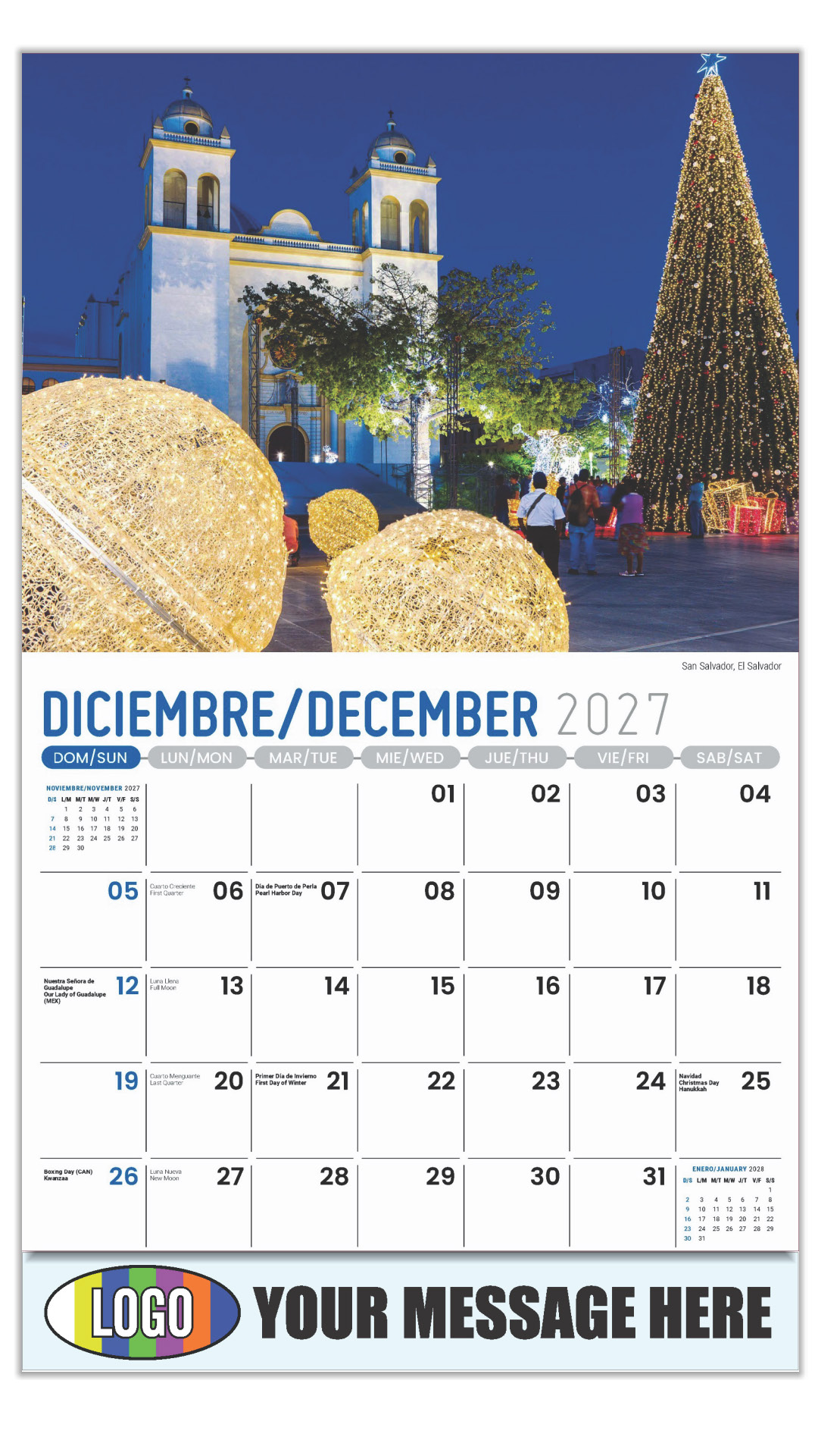 2027 Beauty of Latin America Business Promotional Calendar