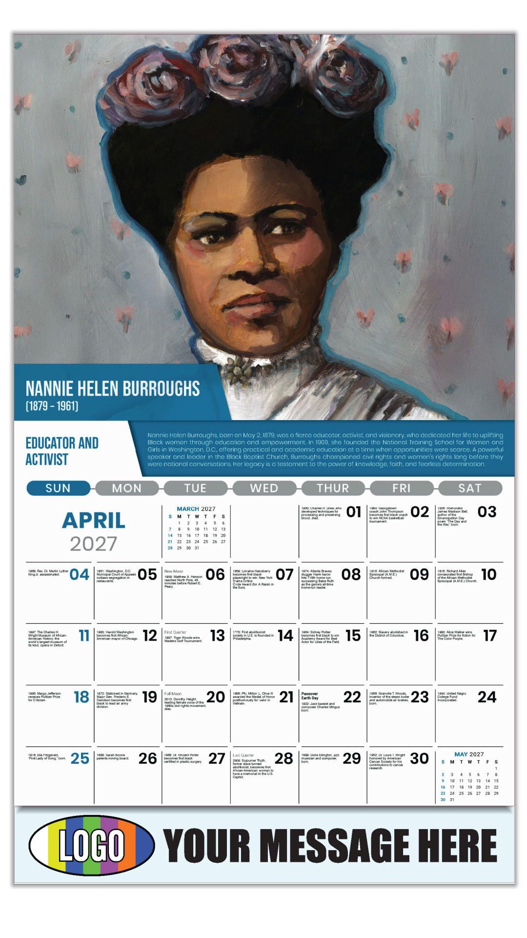 2027 Black History Business Promotional Calendar