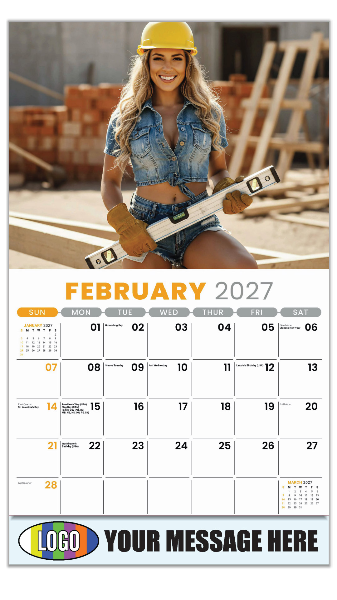 2027 Building Babes Business Promotional Calendar