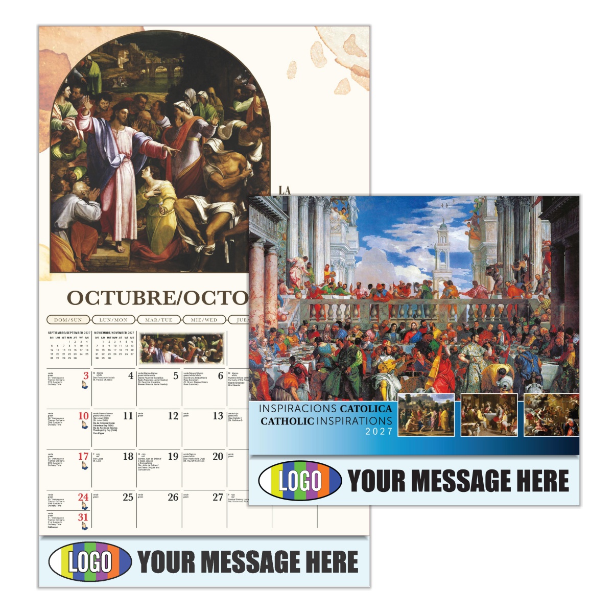 2027 Bilingual Catholic Inspirations Business Promotional Calendar