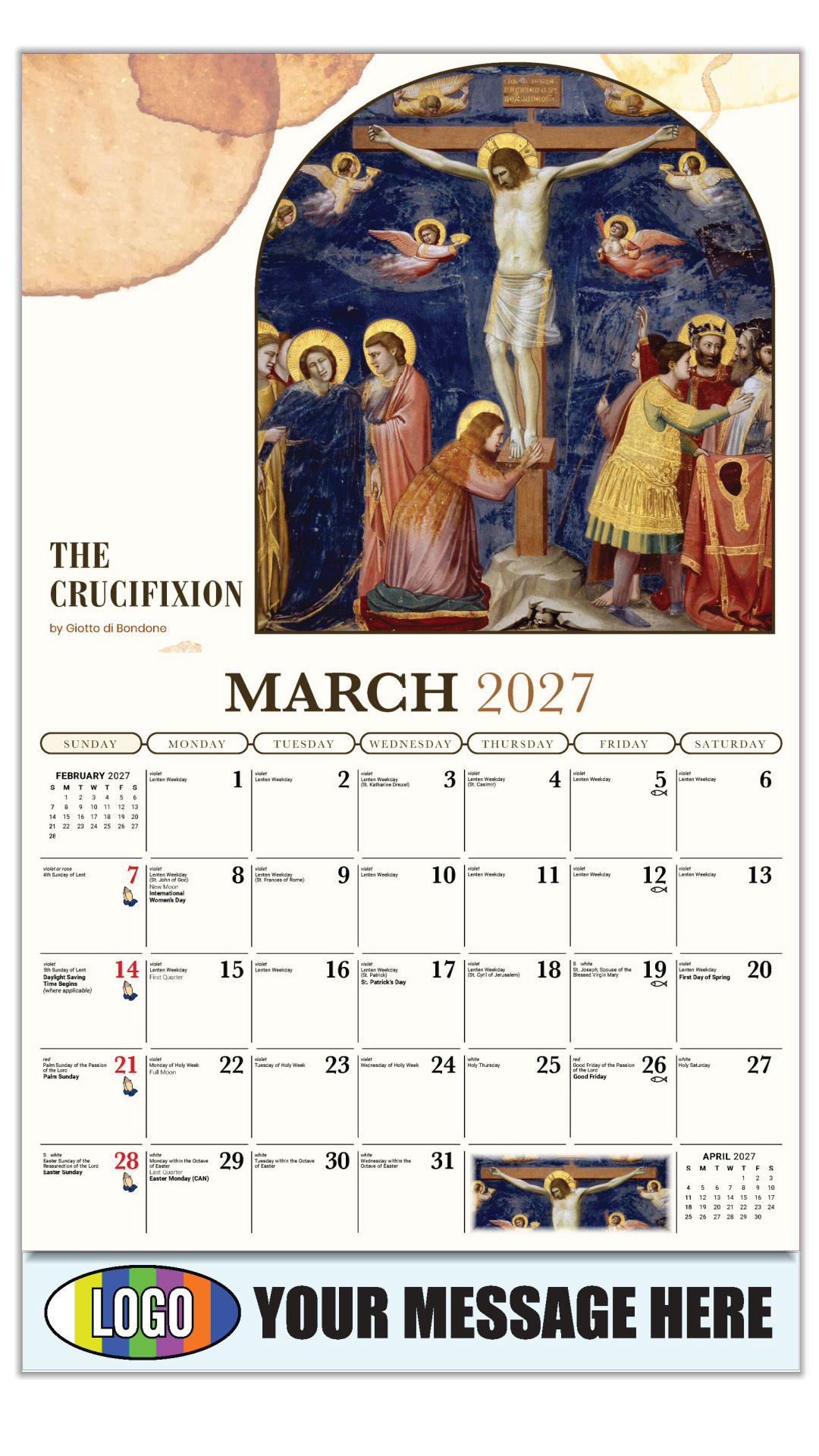 2027 Catholic Inspirations Business Promotional Calendar