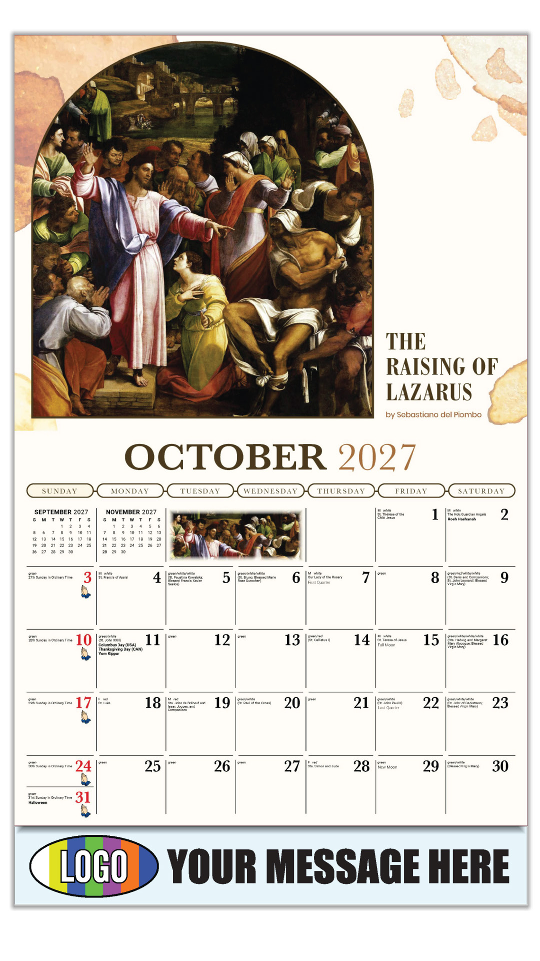 2027 Catholic Inspirations Business Promotional Calendar