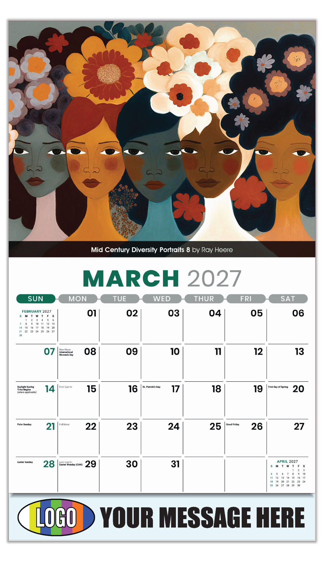 2027 Celebration of African-American Art Business Promotional Calendar