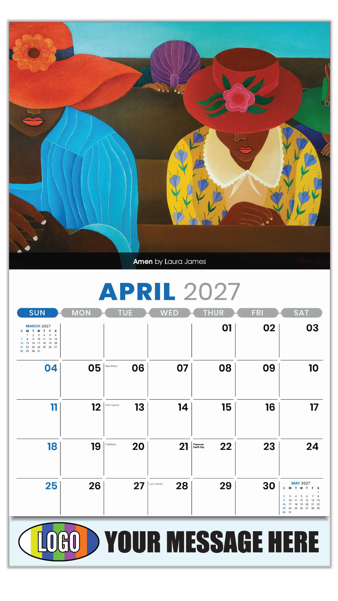 2027 Celebration of African-American Art Business Promotional Calendar