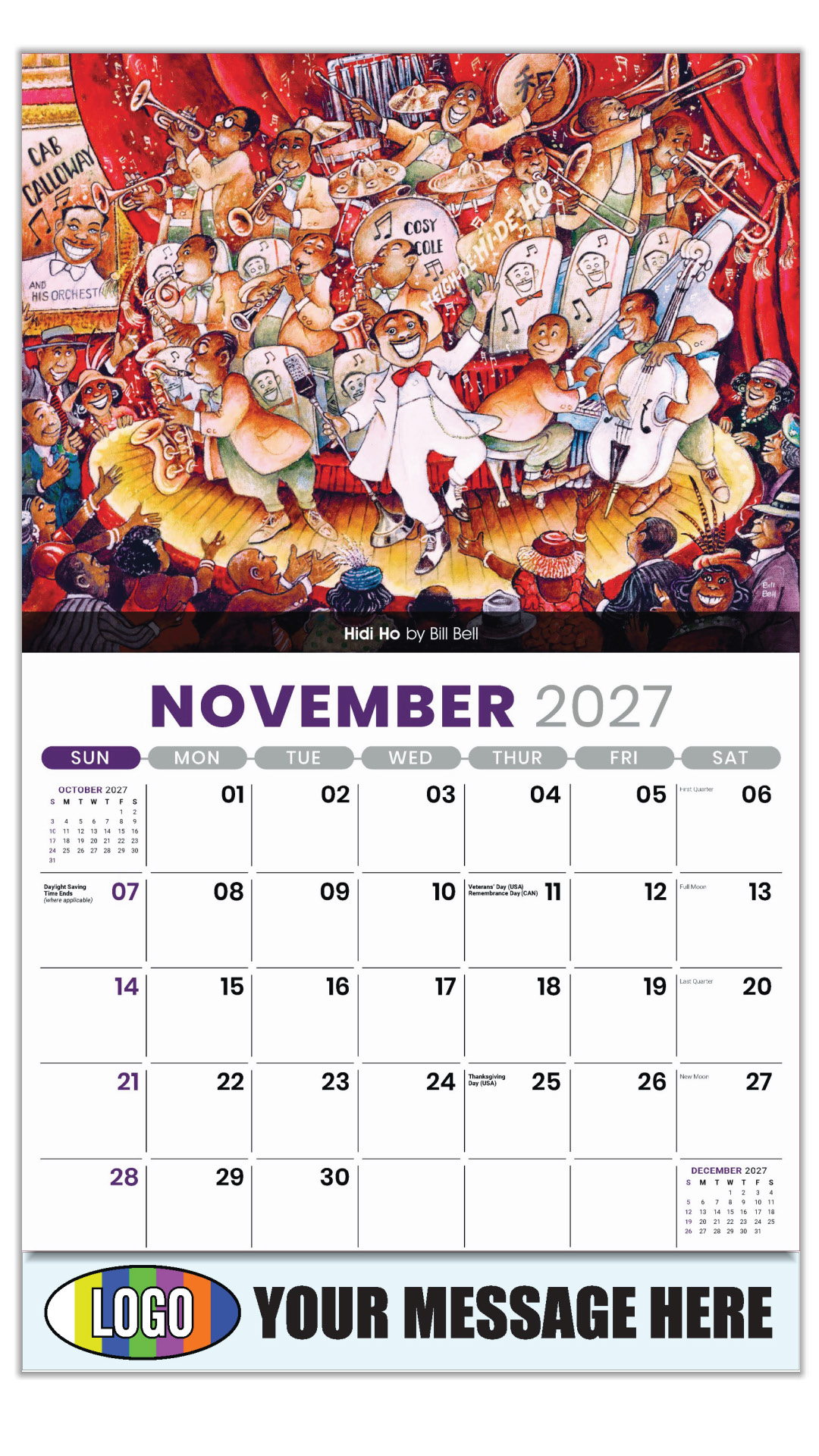 2027 Celebration of African-American Art Business Promotional Calendar