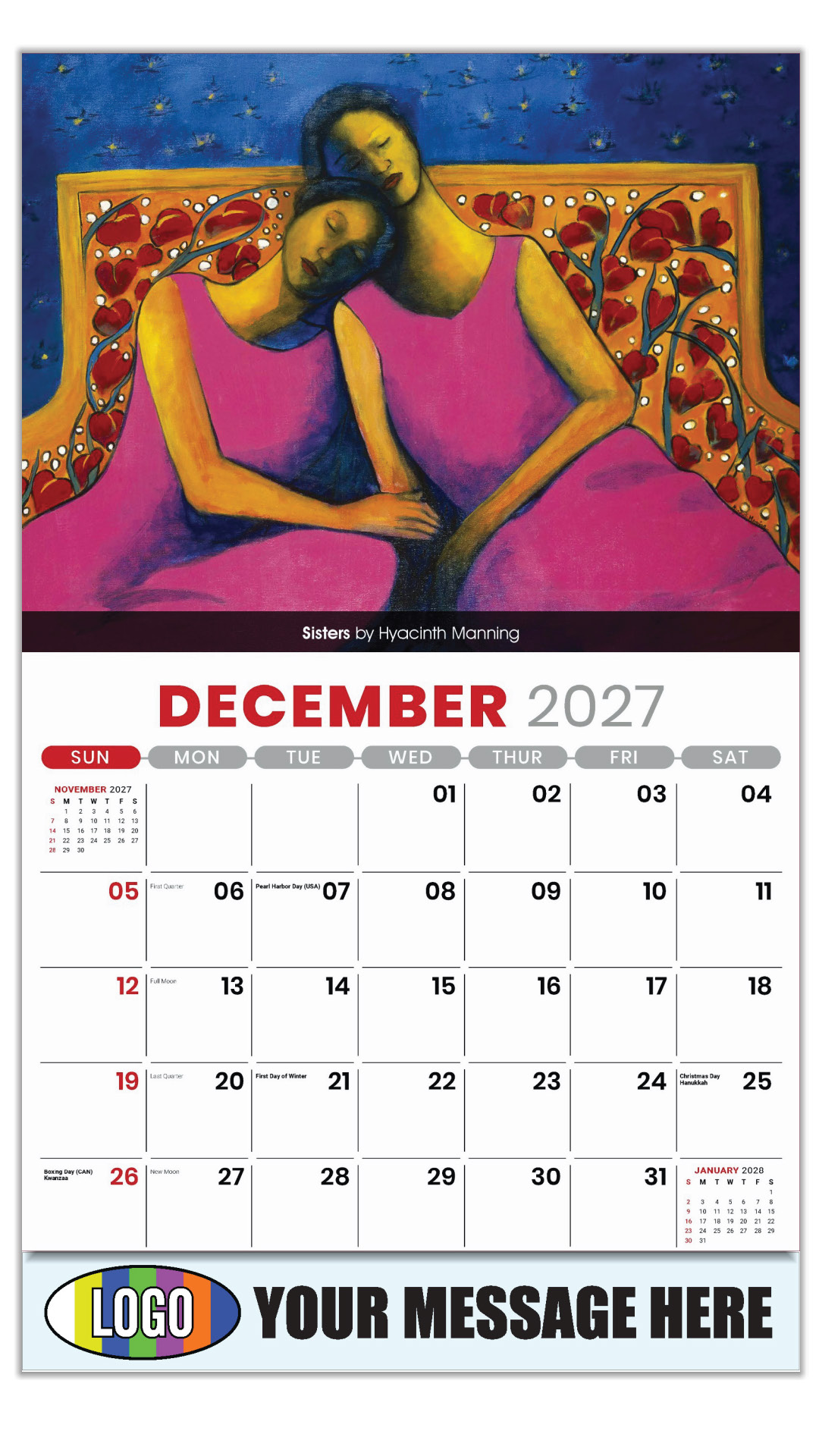 2027 Celebration of African-American Art Business Promotional Calendar