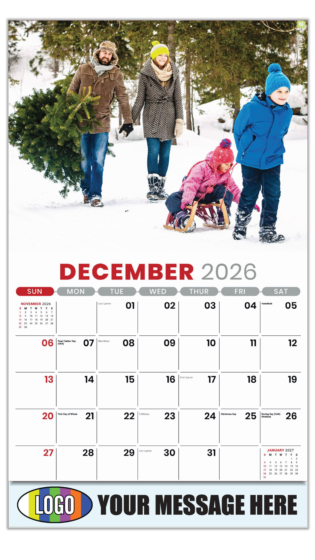 2027 Country Spirit Business Promotional Calendar