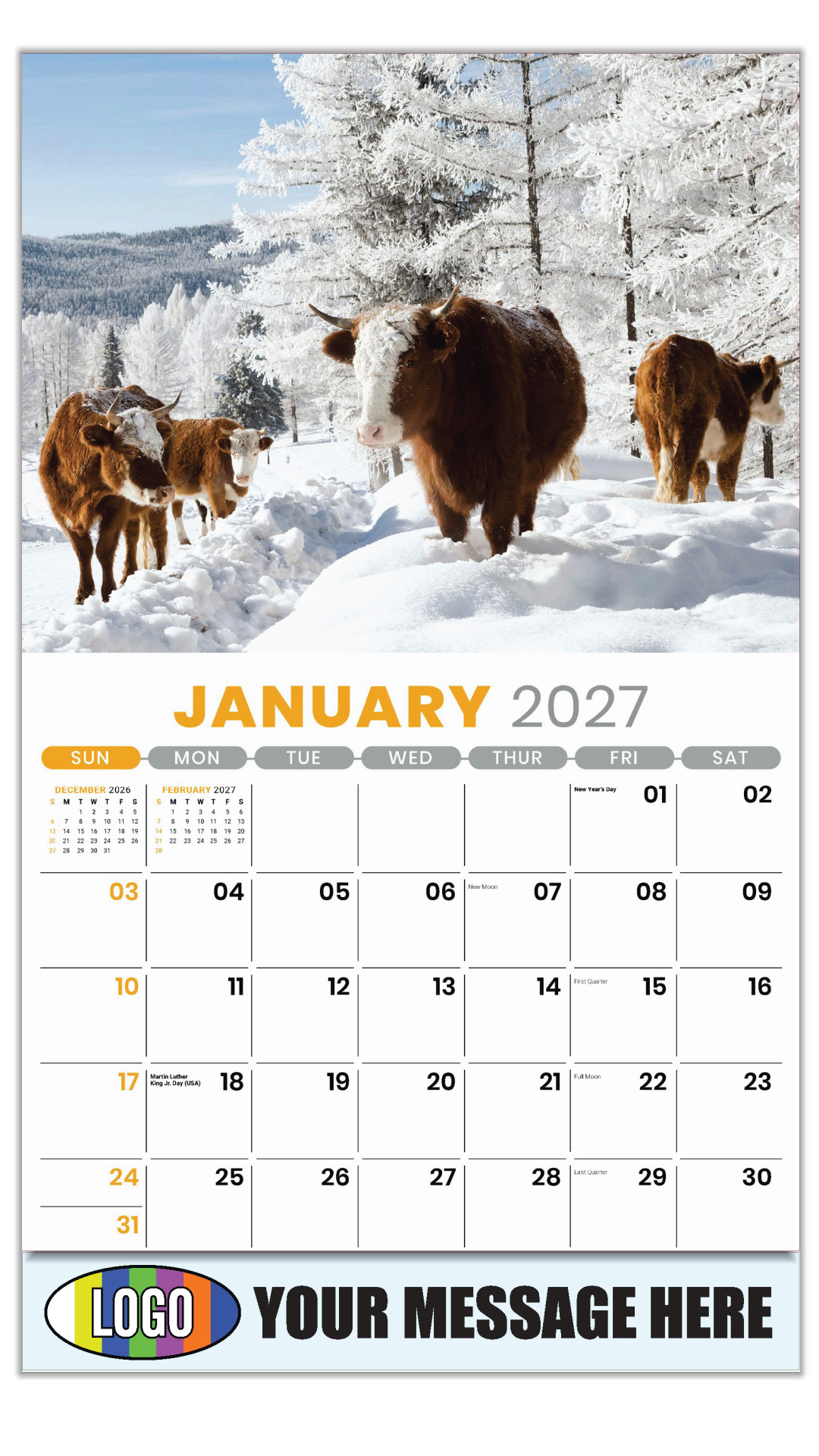 2027 Country Spirit Business Promotional Calendar