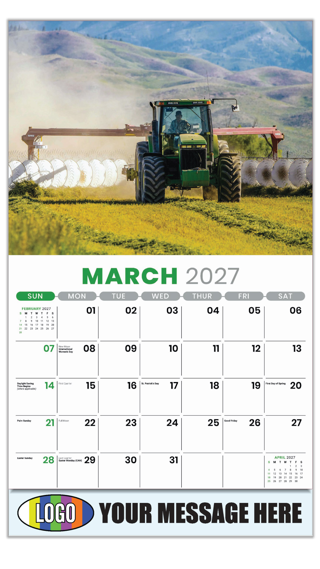 2027 Country Spirit Business Promotional Calendar